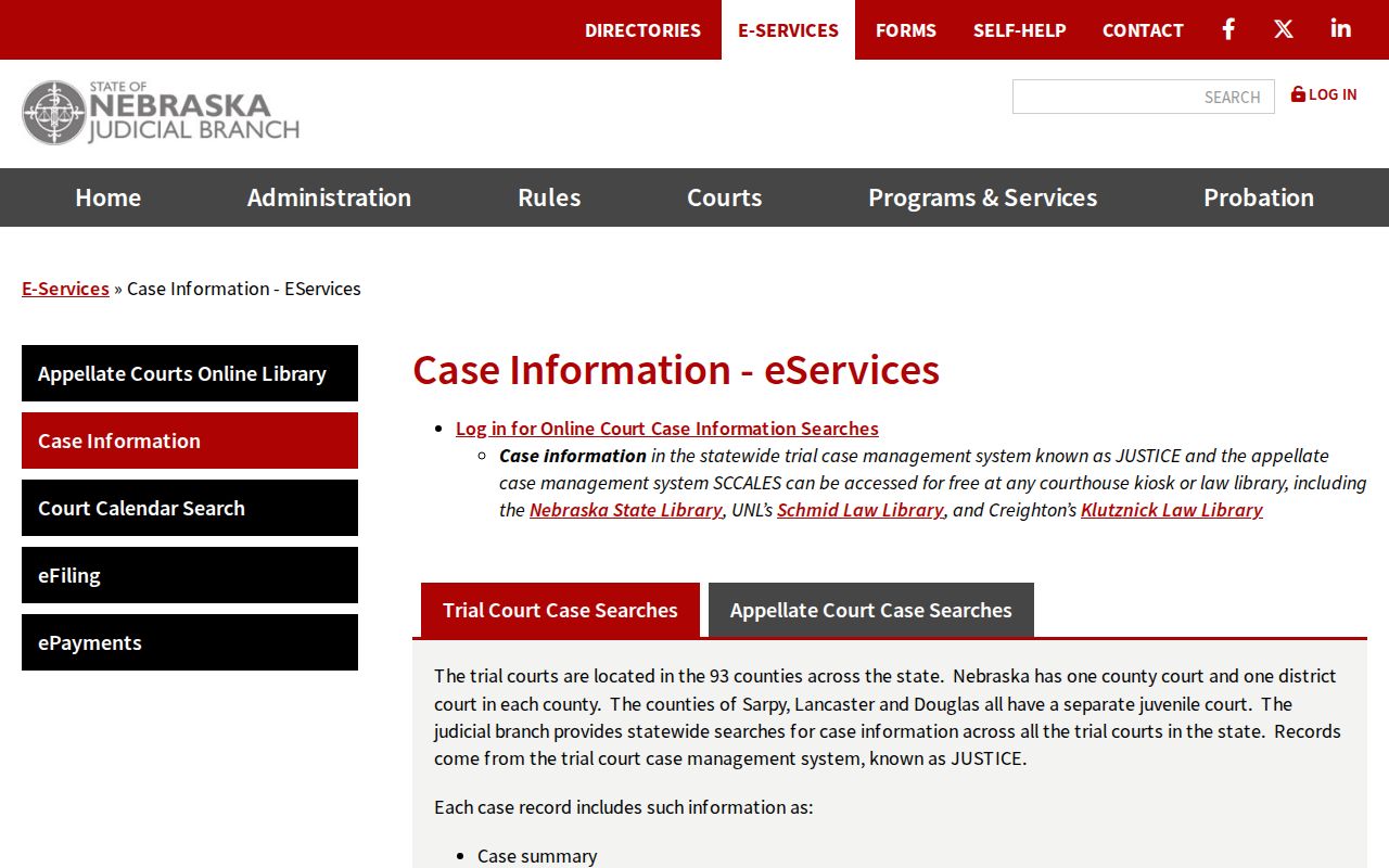 Thomas County criminal records access options in JUSTICE