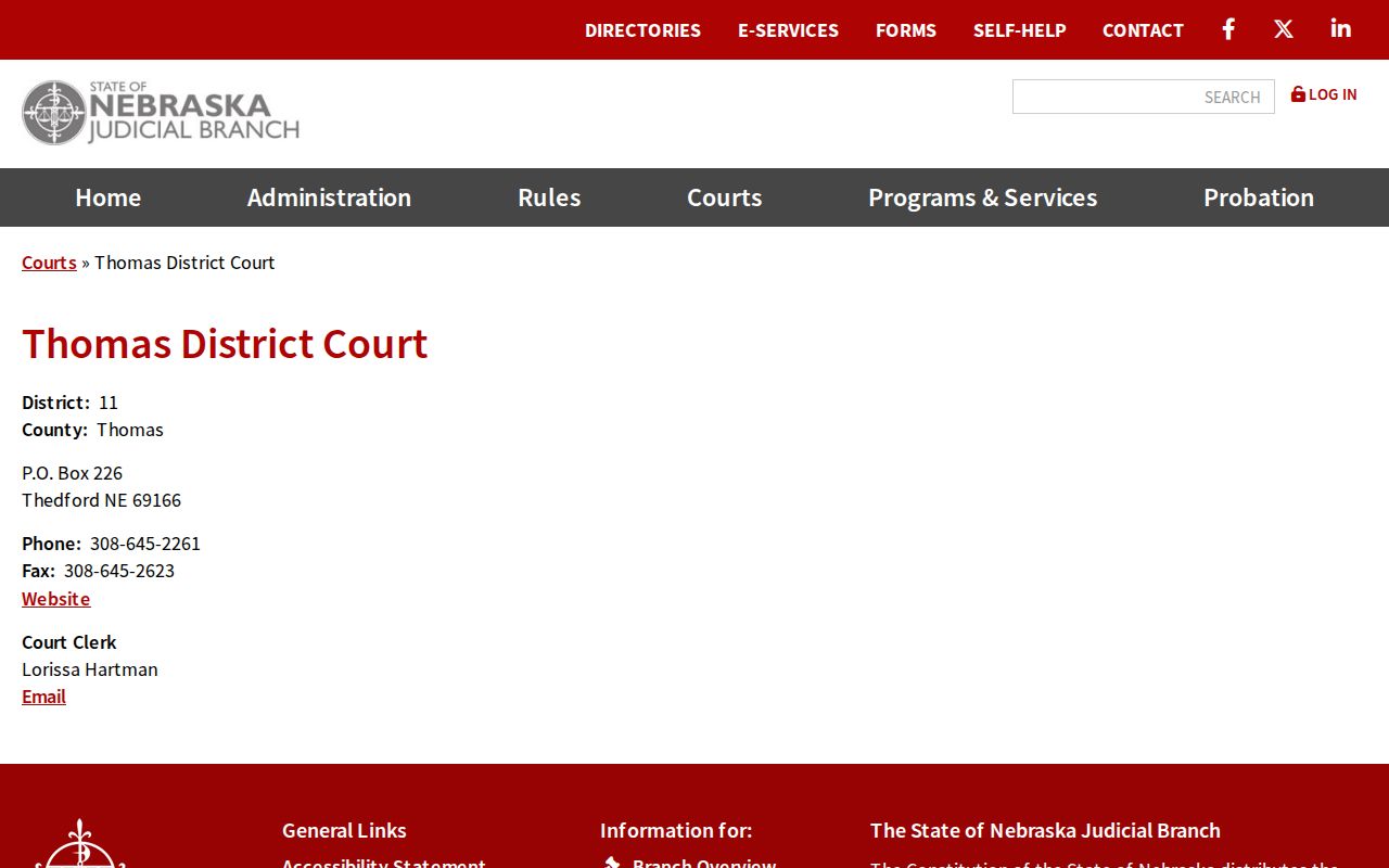 Thomas County criminal records at Thomas District Court