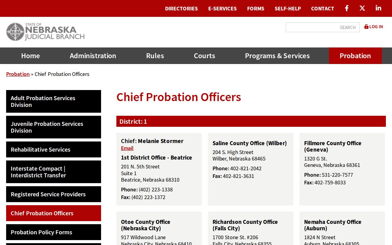 Thomas County sex offender check District 11 probation directory